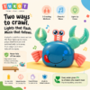 A001_3 Tukoy Climbing Crab feature panel: two crawling modes, music and lights