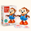 Dancing monkey box showing the toy on its light-up base