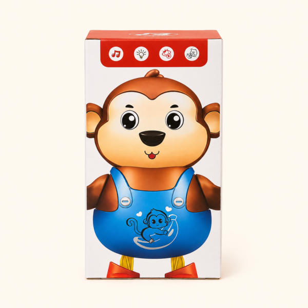 Side of the Monkey Funny box with the control buttons