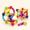 Magnetic sticks and balls built into two geometric models