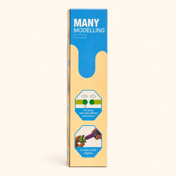 Side of the Tukoy magnetic sticks box