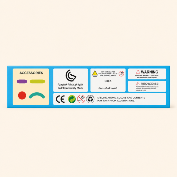 Accessories and safety panel on the magnetic sticks box