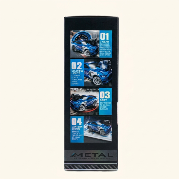 Mini Metal RC Racer — 1:64 Die-Cast Car with App & Remote Control