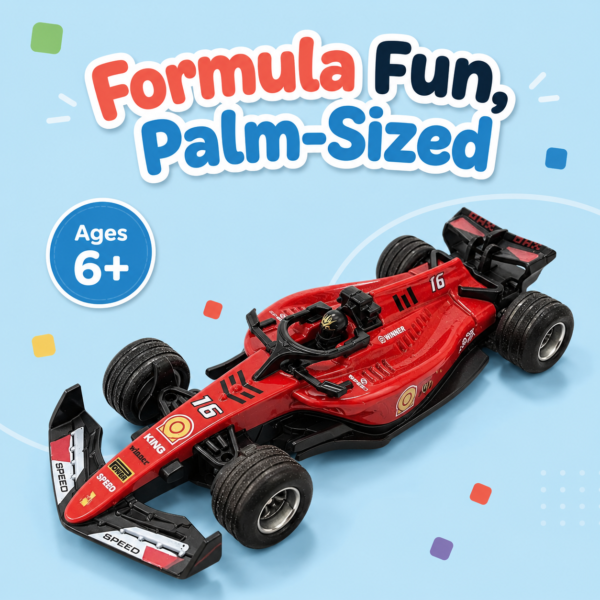 RC001_8 Formula Fun, Palm-Sized — the red RC formula car, ages 6 plus
