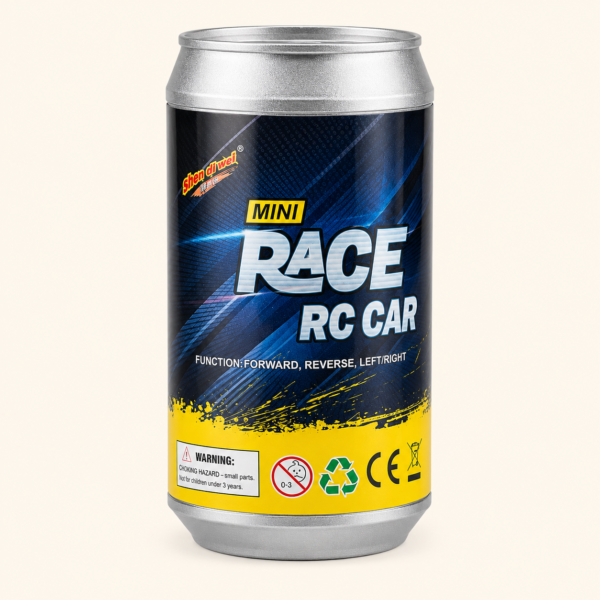 RC003_1 Mini Race RC Car can packaging, front label