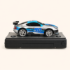 RC003_6 Mini RC race car on its base seen from the front