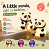 Panda night light feature panel showing tap control and colour changes
