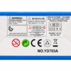 A013 Warning and specification panel on the bubble blaster box