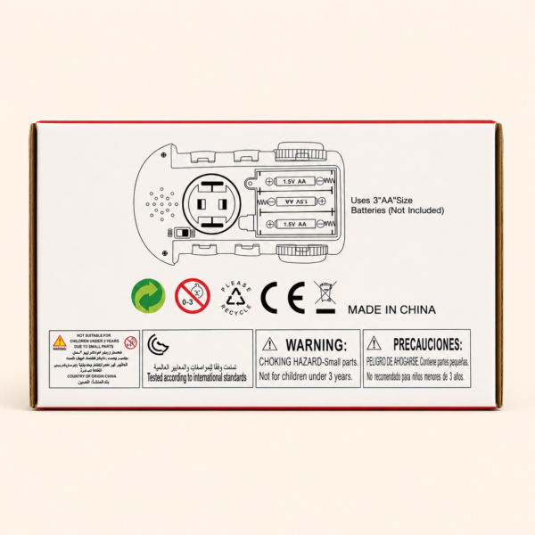 A013 6 Battery and warning panel on the Light Train box