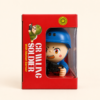 A014 3 Kivano Crawling Soldier toy in blue, in its window box