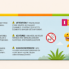 Warning panel on the Intex dinosaur bop bag box