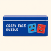 A018 3 End of the Crazy Face Puzzle tin box