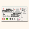 Warning panel on the Bud Jumping Rabbit box, not for under 3s