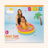 Intex Wet Set 3-ring inflatable baby pool box with children playing in it