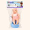 A032 1 Baby doll playset in its pack with feeding bottle and potty trainer
