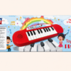 A033 2 Kids keyboard toy pack showing the piano and printed age guidance