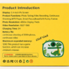 Product introduction panel listing camera specifications and functions