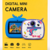 Digital Mini Camera pack showing video, photo, music, game and print modes