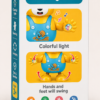 Side of the Bear Funny box showing the colourful lights and swinging arms