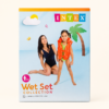 A039 1 Intex Deluxe Swim Vest box showing a child wearing the vest by a pool