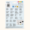A039 2 Back of the Intex Deluxe Swim Vest box with sizing and safety information