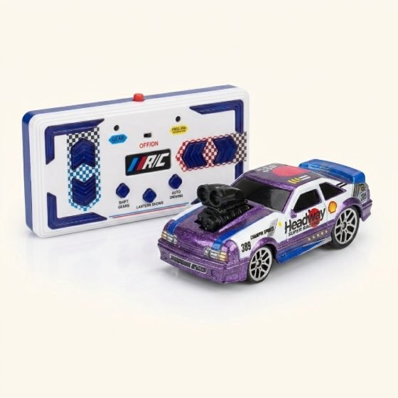 Mini Metal RC Racer 1:64 die-cast car with app and remote control